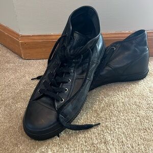 Polo Ralph Lauren, 93% leather high top sneakers